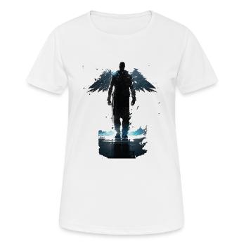 ange - T-shirt respirant Femme - blanc - Devant - AI Model Female 172 dark (172cm)