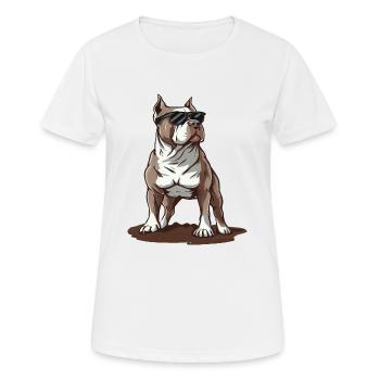 Pitbull Owner Gifts - Women's Breathable T-Shirt - white - Front - AI Model Female 172 dark (172cm)