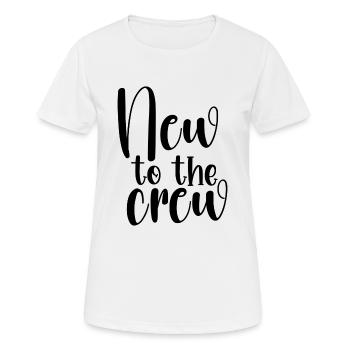 New to the Crew - Frauen T-Shirt atmungsaktiv - Weiß - Vorne - AI Model Female 172 dark (172cm)