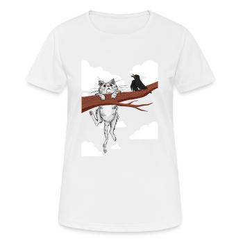 Hang in there 01 - Women's Breathable T-Shirt - white - Front - AI Model Female 172 dark (172cm)