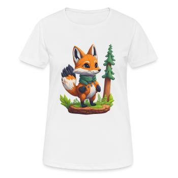 Petite écaille de tortue - T-shirt respirant Femme - blanc - Devant - AI Model Female 172 dark (172cm)