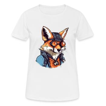 Zako der Fuchs - Frauen T-Shirt atmungsaktiv - Weiß - Vorne - AI Model Female 172 dark (172cm)