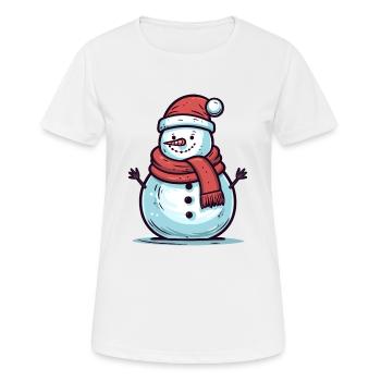 Je suis le bonhomme de neige le plus cool - T-shirt respirant Femme - blanc - Devant - AI Model Female 172 dark (172cm)