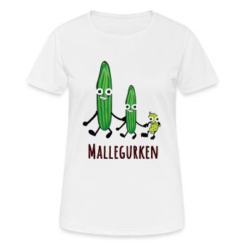 gurken familie,gurken,gurke, mallegurken - Frauen T-Shirt atmungsaktiv - Weiß - Vorne - AI Model Female 172 dark (172cm)