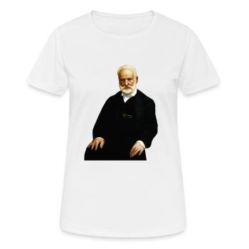 morot aime nicolas portrait de V H - T-shirt respirant Femme - blanc - Devant - AI Model Female 172 dark (172cm)