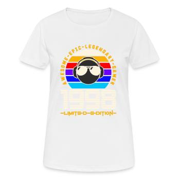 1998 - Women's Breathable T-Shirt - white - Front - AI Model Female 172 dark (172cm)