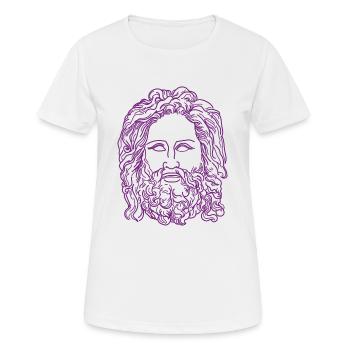 Göttervater Zeus - Frauen T-Shirt atmungsaktiv - Weiß - Vorne - AI Model Female 172 dark (172cm)