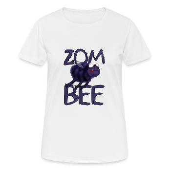 ZomBee Abeille Zombie - T-shirt respirant Femme - blanc - Devant - AI Model Female 172 dark (172cm)