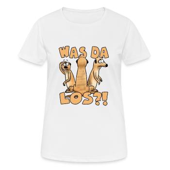 What happens there?! - Women's Breathable T-Shirt - white - Front - AI Model Female 172 dark (172cm)