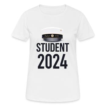 Abschlussfeier 2024 Abiturfeier - Frauen T-Shirt atmungsaktiv - Weiß - Vorne - AI Model Female 172 dark (172cm)