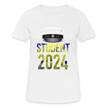 Abschlussfeier 2024 Abiturfeier - Frauen T-Shirt atmungsaktiv - Weiß - Vorne - AI Model Female 172 dark (172cm)