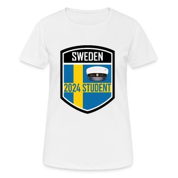 Abschlussfeier 2024 Abiturfeier - Frauen T-Shirt atmungsaktiv - Weiß - Vorne - AI Model Female 172 dark (172cm)