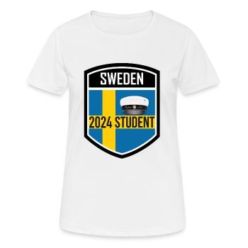Abschlussfeier 2024 Abiturfeier - Frauen T-Shirt atmungsaktiv - Weiß - Vorne - AI Model Female 172 dark (172cm)