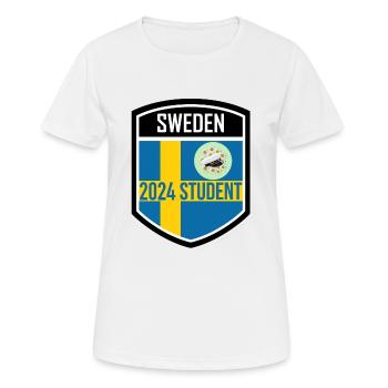 Abschlussfeier 2024 Abiturfeier - Frauen T-Shirt atmungsaktiv - Weiß - Vorne - AI Model Female 172 dark (172cm)