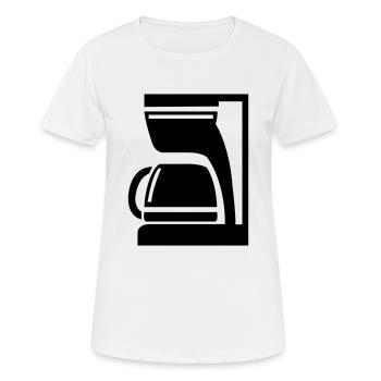 Coffee Maker Espresso - Women's Breathable T-Shirt - white - Front - AI Model Female 172 dark (172cm)