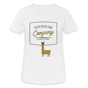 Compagnie Sain Lama - T-shirt respirant Femme - blanc - Devant - AI Model Female 172 dark (172cm)