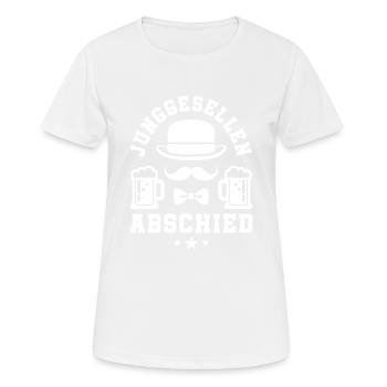 Junggesellenabschied Bier Jga - Frauen T-Shirt atmungsaktiv - Weiß - Vorne - AI Model Female 172 dark (172cm)
