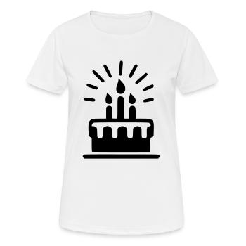 Cake - Women's Breathable T-Shirt - white - Front - AI Model Female 172 dark (172cm)