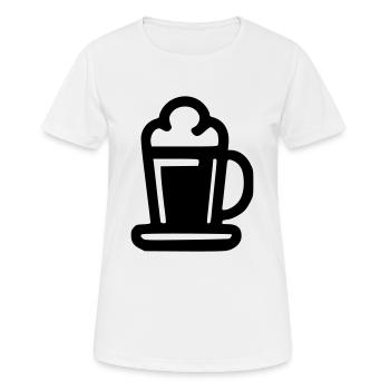 Choppe Bière - T-shirt respirant Femme - blanc - Devant - AI Model Female 172 dark (172cm)