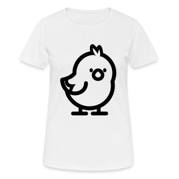 poussin - T-shirt respirant Femme - blanc - Devant - AI Model Female 172 dark (172cm)