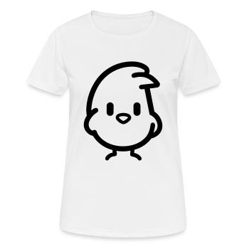 poussin - T-shirt respirant Femme - blanc - Devant - AI Model Female 172 dark (172cm)