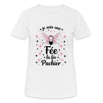 Je Suis Une Fée La Fée Pachier - T-shirt respirant Femme - blanc - Devant - AI Model Female 172 dark (172cm)