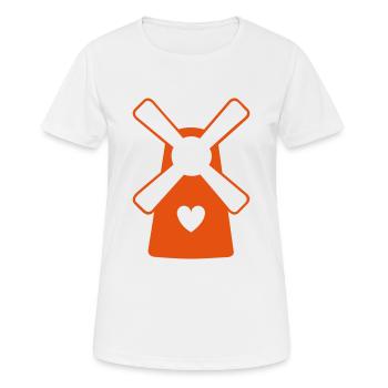 Windmill - Women's Breathable T-Shirt - white - Front - AI Model Female 172 dark (172cm)