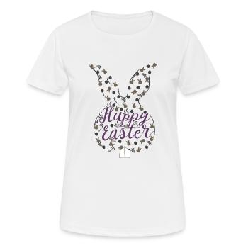 Heureux oriental - T-shirt respirant Femme - blanc - Devant - AI Model Female 172 dark (172cm)