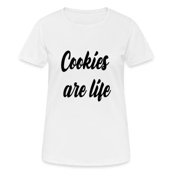 Cookies - Women's Breathable T-Shirt - white - Front - AI Model Female 172 dark (172cm)