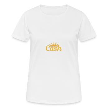 Cool t-shirt cash gift idea - Women's Breathable T-Shirt - white - Front - AI Model Female 172 dark (172cm)