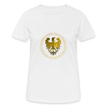 t-shirt Adler eintracht adler bundes Geschenkidee - Frauen T-Shirt atmungsaktiv - Weiß - Vorne - AI Model Female 172 dark (172cm)
