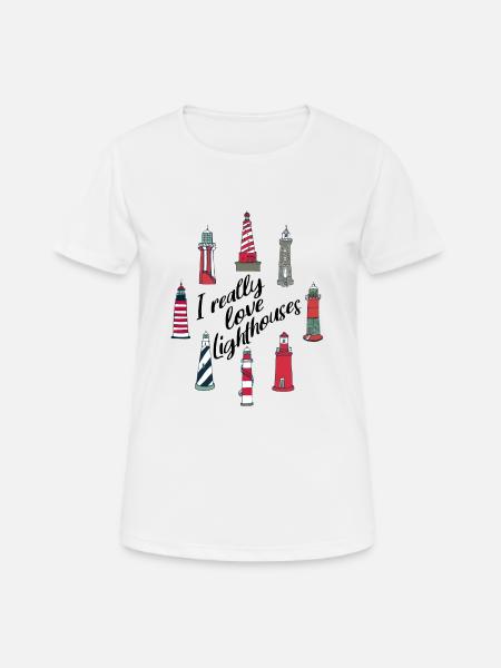 Lighthouses - Women's Breathable T-Shirt - white