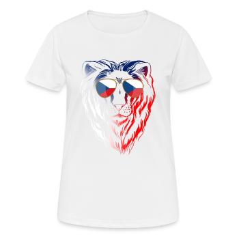 Tschechische Republik - Frauen T-Shirt atmungsaktiv - Weiß - Vorne - AI Model Female 172 dark (172cm)