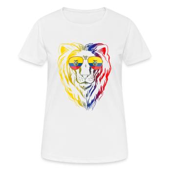 Ecuador - Frauen T-Shirt atmungsaktiv - Weiß - Vorne - AI Model Female 172 dark (172cm)