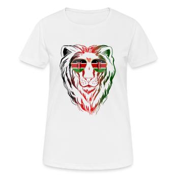 Kenia - Frauen T-Shirt atmungsaktiv - Weiß - Vorne - AI Model Female 172 dark (172cm)
