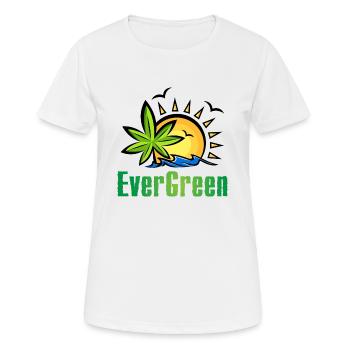 Marijuana Ever Green - Women's Breathable T-Shirt - white - Front - AI Model Female 172 dark (172cm)
