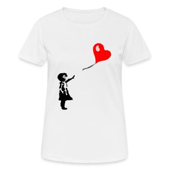 Ballon Kind - Frauen T-Shirt atmungsaktiv - Weiß - Vorne - AI Model Female 172 dark (172cm)
