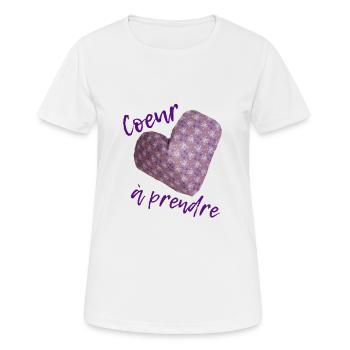 Heart to take - Women's Breathable T-Shirt - white - Front - AI Model Female 172 dark (172cm)