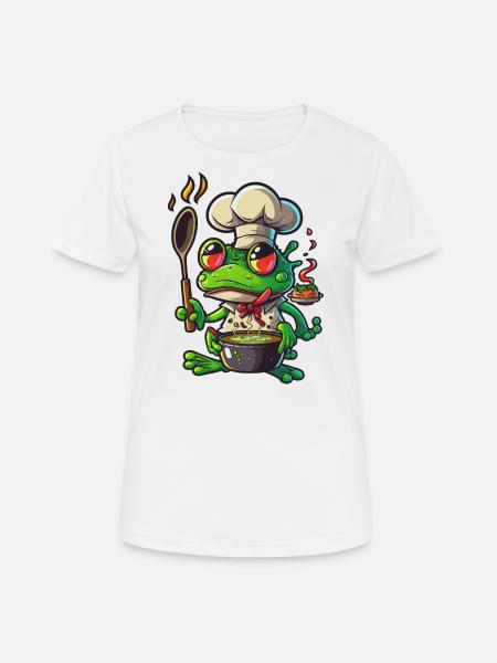 Einen Sprung kochen - Frauen T-Shirt atmungsaktiv - Weiß