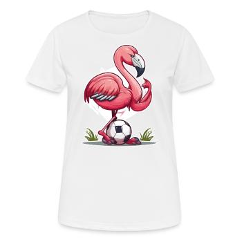Flamingo Score - T-shirt respirant Femme - blanc - Devant - AI Model Female 172 dark (172cm)