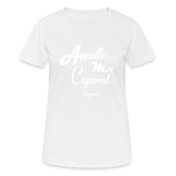 CALL FOR ME CAPORAL B01 - Women's Breathable T-Shirt - white - Front - AI Model Female 172 dark (172cm)