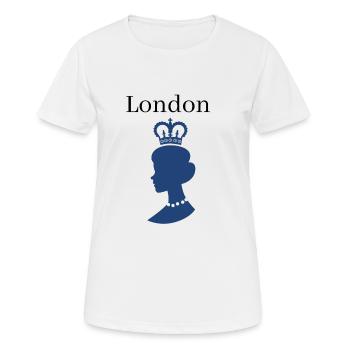 London - Women's Breathable T-Shirt - white - Front - AI Model Female 172 dark (172cm)