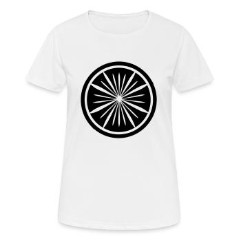 Zitrone - Frauen T-Shirt atmungsaktiv - Weiß - Vorne - AI Model Female 172 dark (172cm)