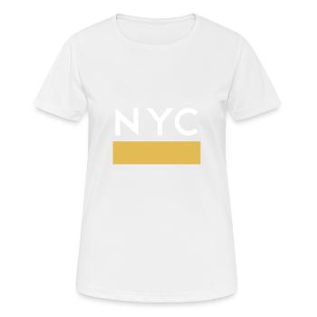 Golden NYC Souvenir T-Shirt - Women's Breathable T-Shirt - white - Front - AI Model Female 172 dark (172cm)