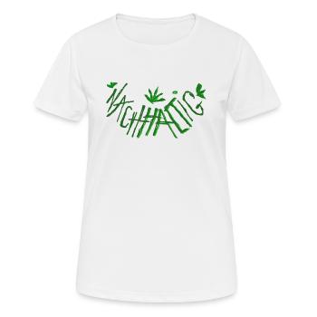 Nachhaltig - ein Statement für die Umwelt - Frauen T-Shirt atmungsaktiv - Weiß - Vorne - AI Model Female 172 dark (172cm)