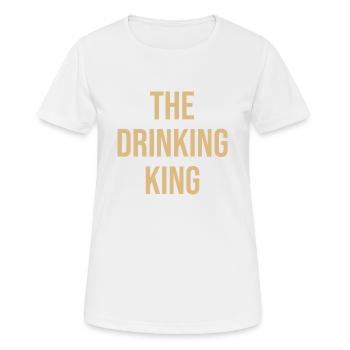 Le roi de la boisson - T-shirt respirant Femme - blanc - Devant - AI Model Female 172 dark (172cm)