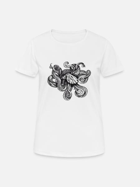 Octopus - Women's Breathable T-Shirt - white