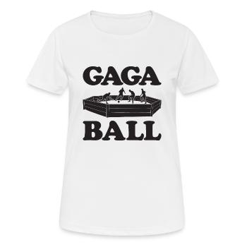 Gaga Ball Dodgeball Joueur de Gagaball Gaga Ball - T-shirt respirant Femme - blanc - Devant - AI Model Female 172 dark (172cm)