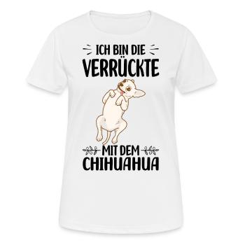 Chihuahua - Frauen T-Shirt atmungsaktiv - Weiß - Vorne - AI Model Female 172 dark (172cm)