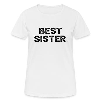 Best Sister Big Little Sister Birthday Cool - Women's Breathable T-Shirt - white - Front - AI Model Female 172 dark (172cm)